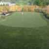 The making of a custom outdoor golf putting green