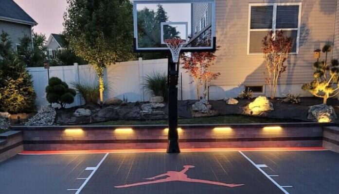 Revitalize Your Game Residential Basketball Court Tile Replacement