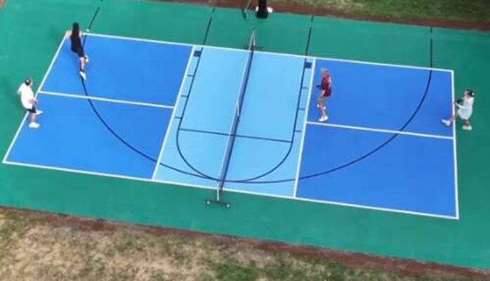 Pickleball Fun on a Custom DeShayes Dream Court
